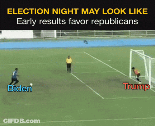 Early Election Results Favor Republicans Biden And Trump GIF