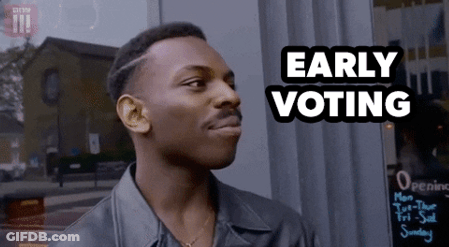 Early Voting Think About It Meme GIF