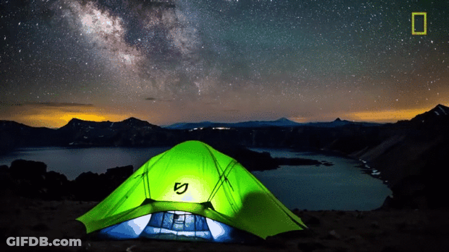 Earth Amazing Starry Night GIF