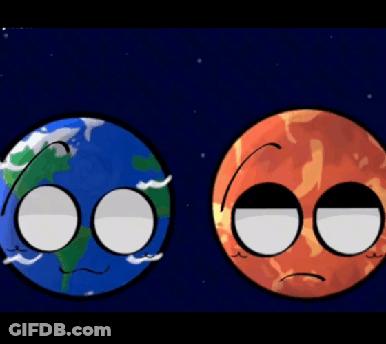 Earth And Mars Emojis GIF