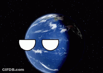 Earth And Moon Saying Seriously GIF