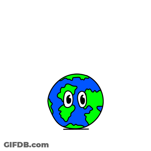 Earth Bounce It With Eyes GIF