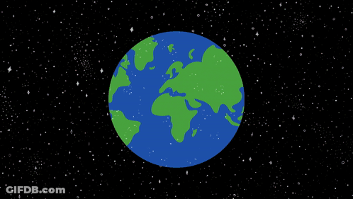 Earth Cartoon Saying Nope Nope Nope GIF