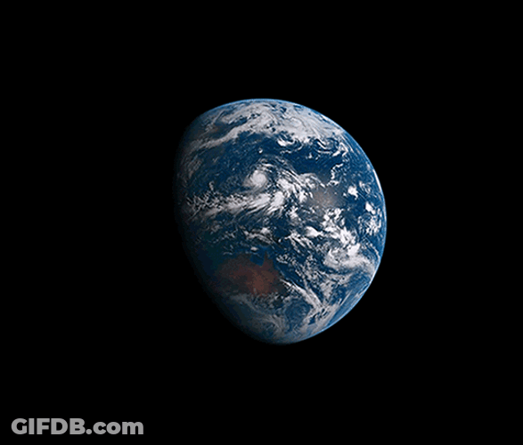 Earth Day Globe Sun Rotation GIF