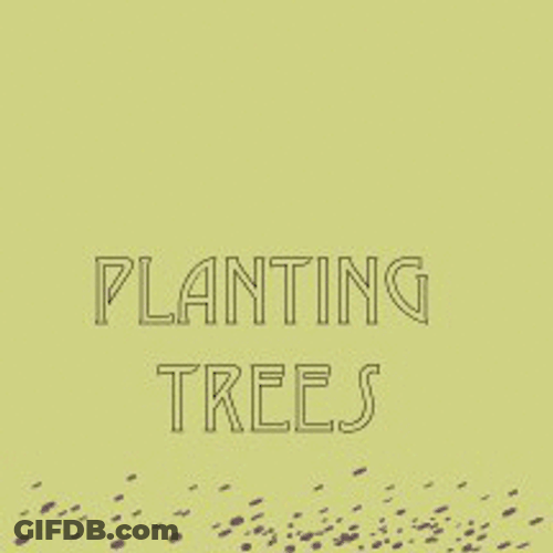 Earth Day Tree With Roots GIF