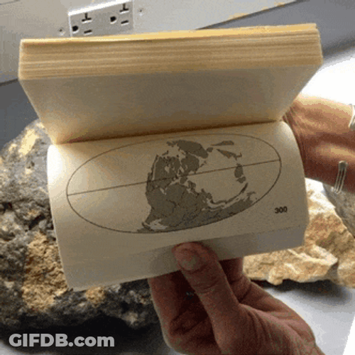 Earth Pangea Flip Book GIF