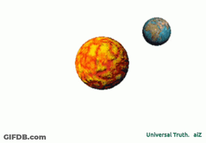 Earth Rotate Around The Sun GIF