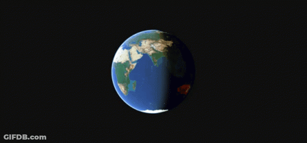 Earth Rotation Day And Night GIF