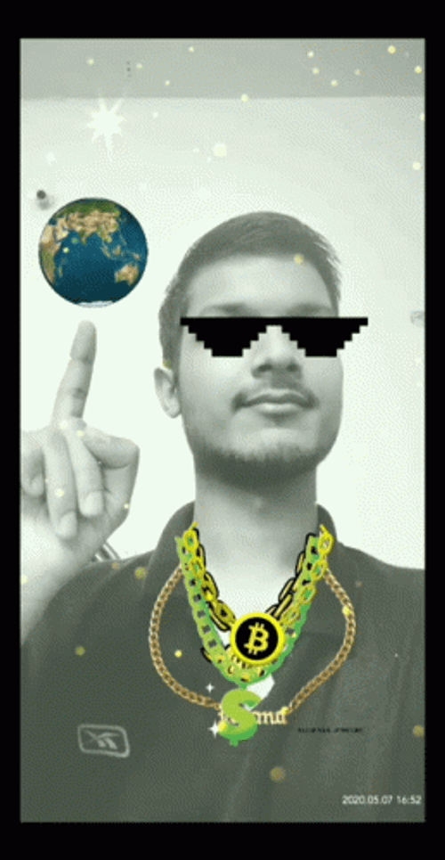 Earth Rotation In Human Hand GIF