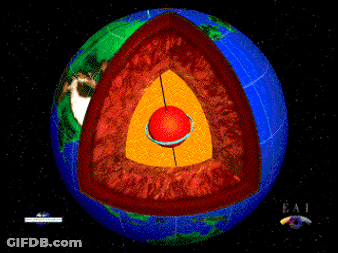 Earth's Core Pangea GIF