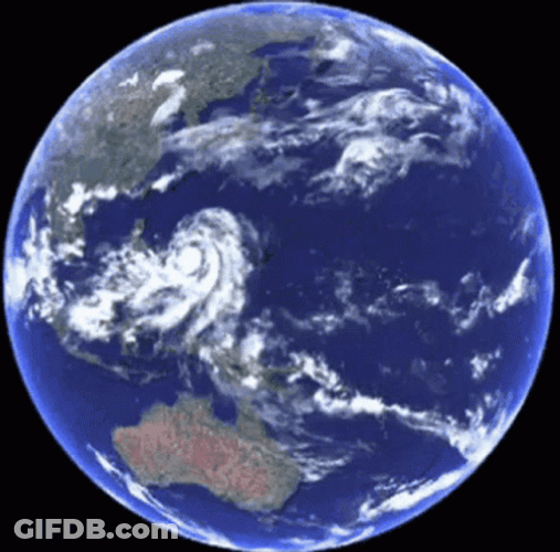 Earth Spinning Fast Rotate GIF