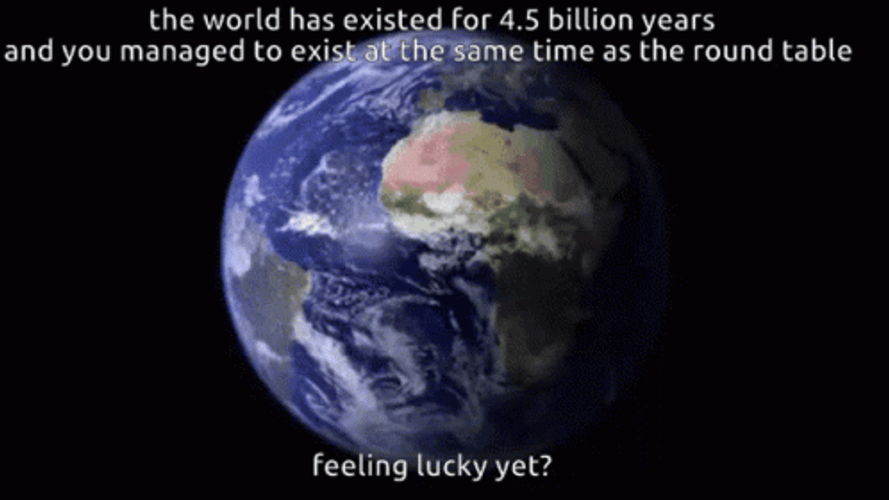 Earth Spinning Feeling Lucky Yet GIF