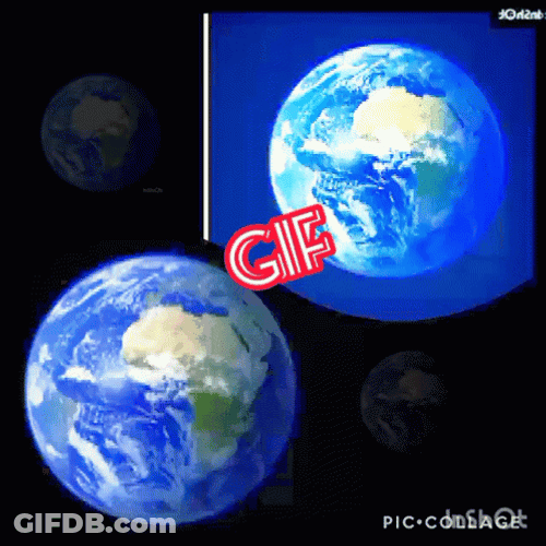 Earth Spinning GIF