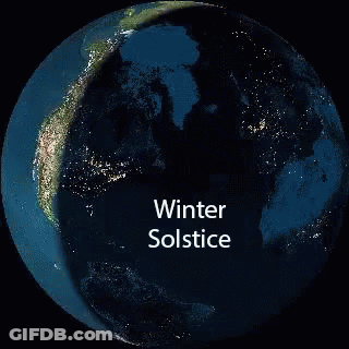 Earth With Winter Solstice GIF