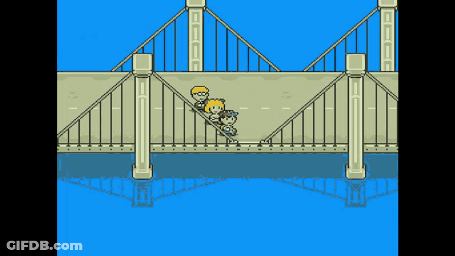 EarthBound Bridge GIF