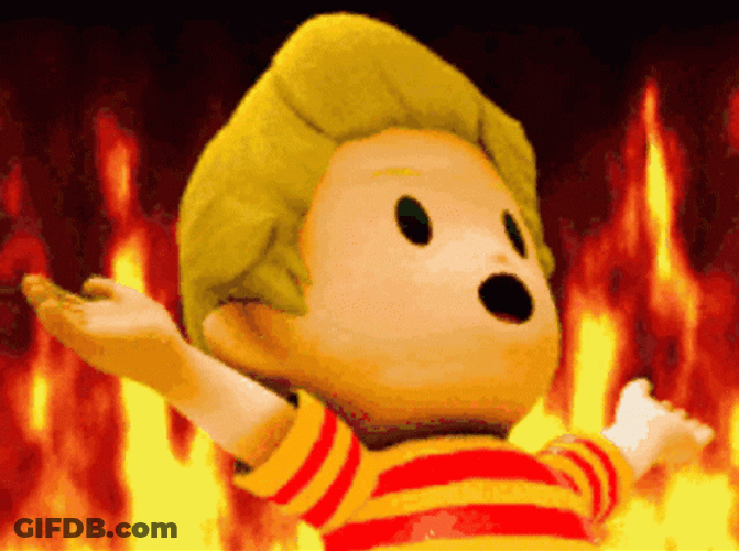 Earthbound Lucas Fire Flames GIF