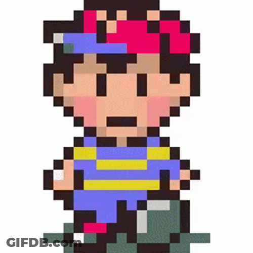 EarthBound Ness Atypical Pixel GIF
