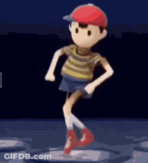 EarthBound Ness Break Dance GIF