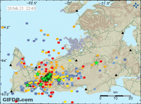 Earthquake Map February 21 21:40 GIF