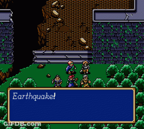 Earthquake Warning Video Game Screen GIF