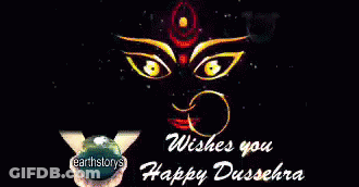 Earthstory Wishes You Happy Dussehra Poster GIF