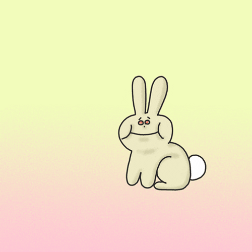 Easter Bunny Egg Barf GIF