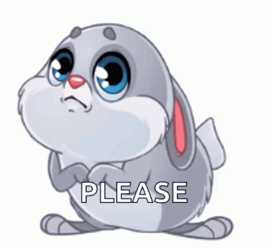 Easter Bunny Saying Please GIF