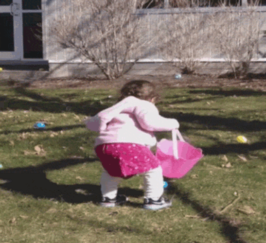 Easter Egg Hunt Toddler GIF