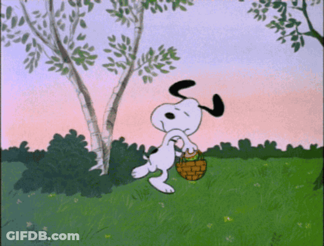 Easter Eggs Images Snoopy GIF