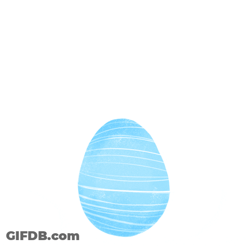 Easter Funny Bunny Egg Hatch GIF