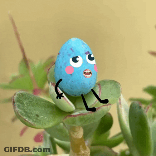 Easter Funny Egg Waiting GIF
