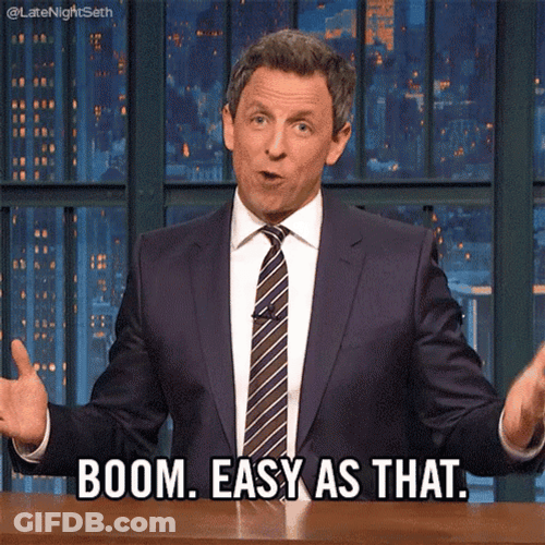 Easy As That Seth Myers GIF