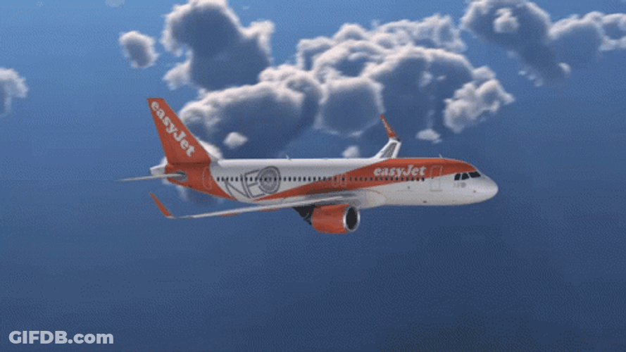 Easy Jet Airbus Turbulence Meme GIF