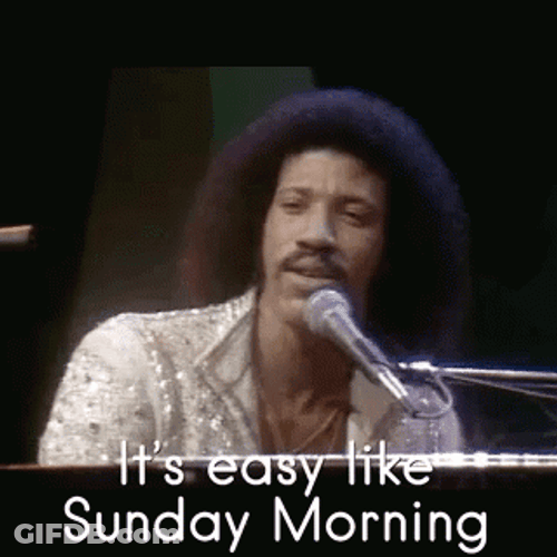 Easy Like Sunday Morning Lionel Richie GIF