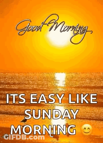 Easy Like Sunday Morning Sun And Ocean GIF