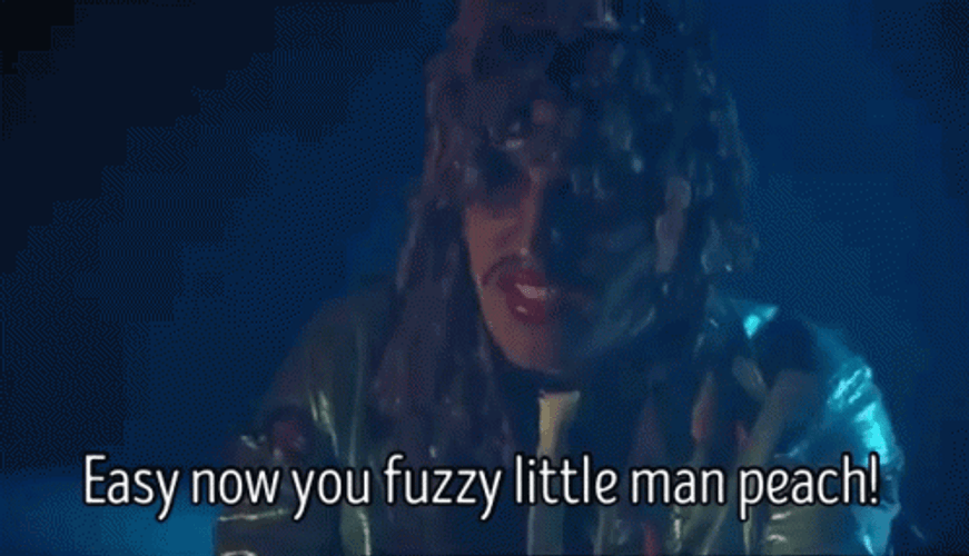 Easy Now Fuzzy Little Man Bush Shoe GIF