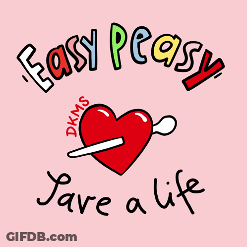 Easy Peasy Logo With Heart And Spoon GIF