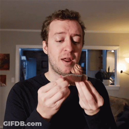 Eat Cupcake Peter Draws GIF