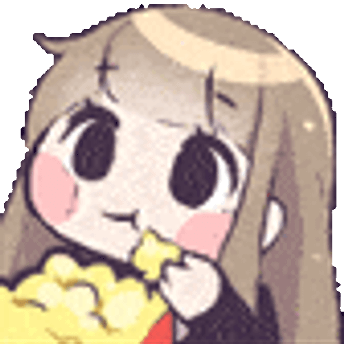 Eat Popcorn Sticker GIF