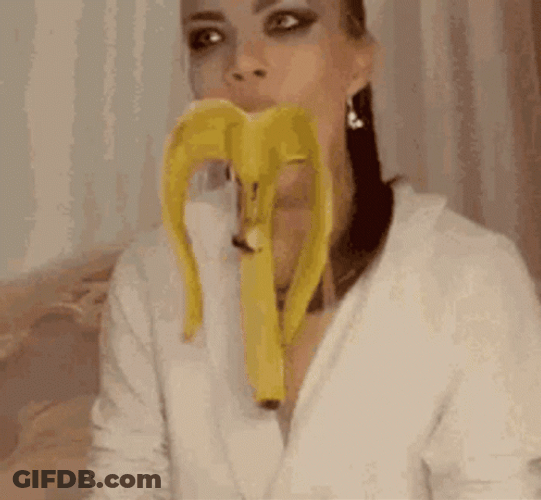 Eating Banana GIF