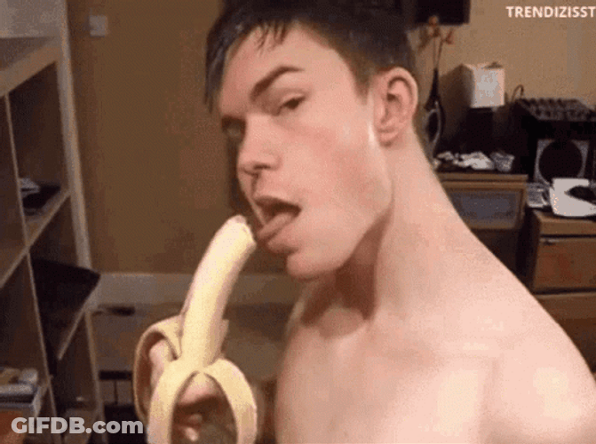 Eating Banana GIF