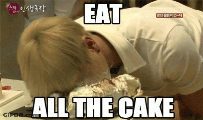 Eating Cake GIF