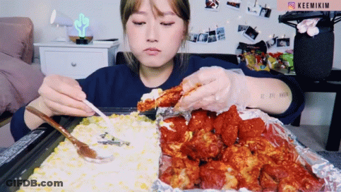 Eating Cheese Fondue GIF