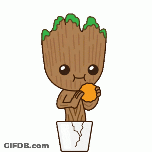 Eating Cookies Baby Groot Cute GIF
