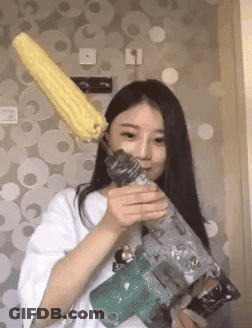Eating Corn In Power Tool Mishap GIF