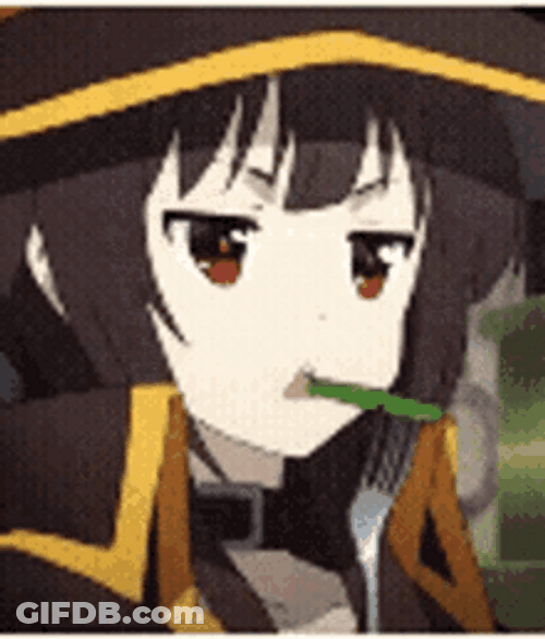 Eating Green Vegetable Anime Meme GIF