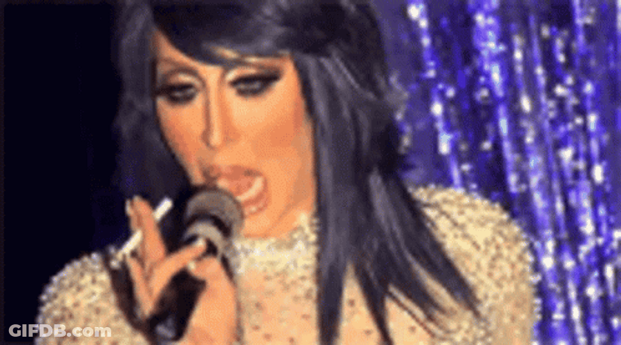 Eating It In Karaoke GIF