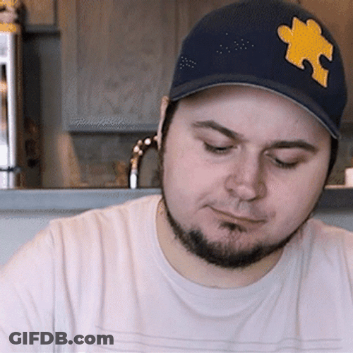 Eating Man Choke Himself GIF