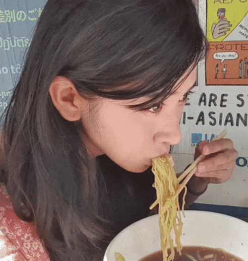 Eating Out Jinnytty Food Vlogger GIF