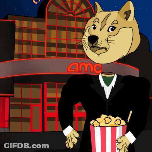 Eating Popcorn Doge Meme GIF